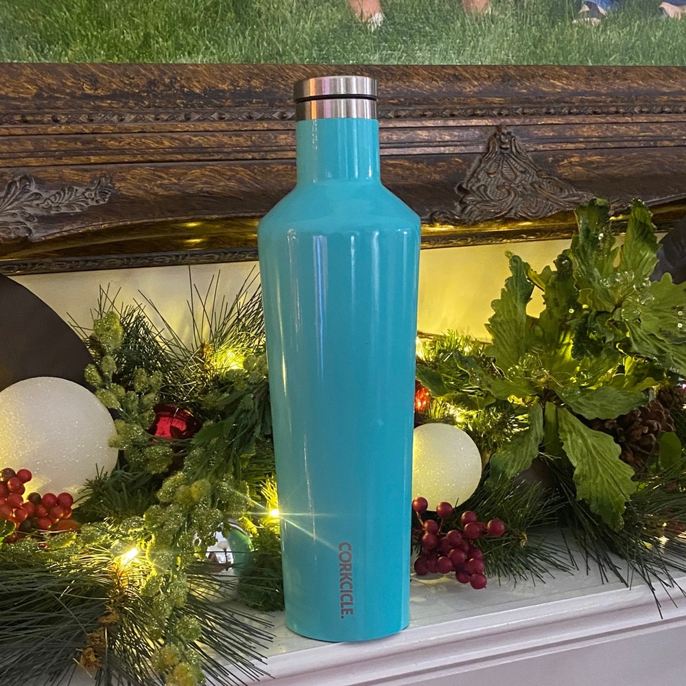 Corkcicle Aqua Blue Water Bottle